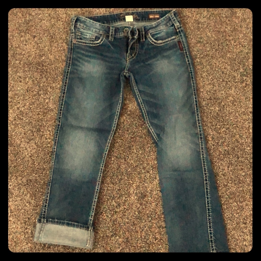 Denim capris